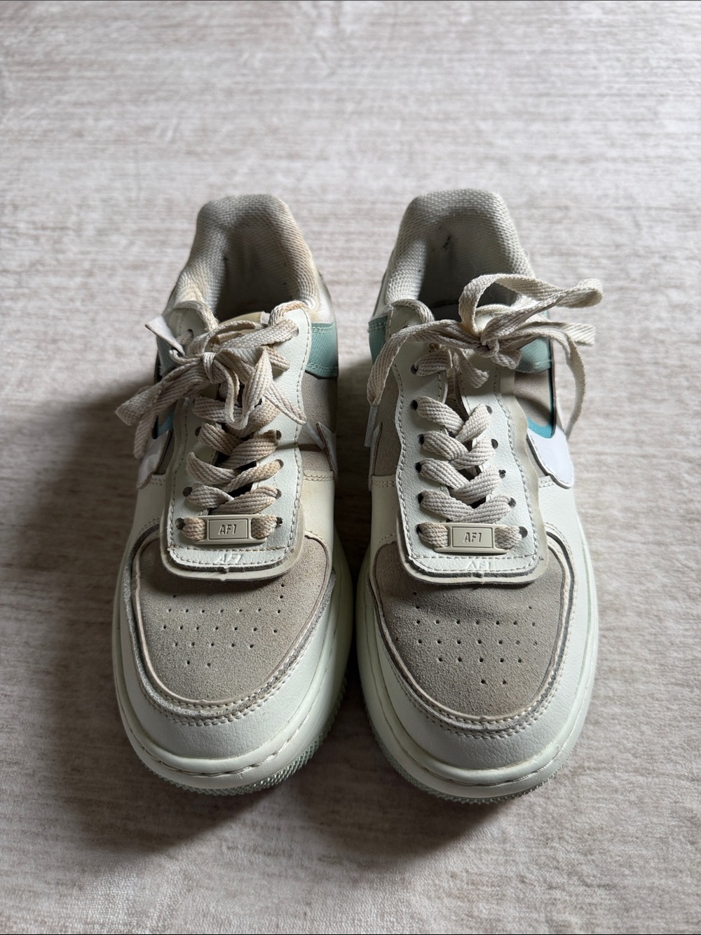 Women’s Neutral Beige & Cream Sneakers - Picture 1 of 3